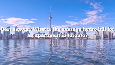 Best answer: What is the average hydro bill for an apartment in toronto?