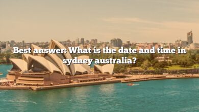 Best answer: What is the date and time in sydney australia?