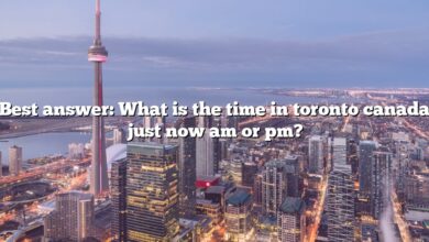 Best answer: What is the time in toronto canada just now am or pm?