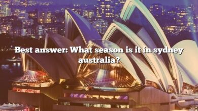 Best answer: What season is it in sydney australia?
