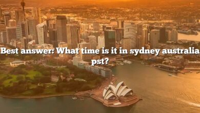 Best answer: What time is it in sydney australia pst?