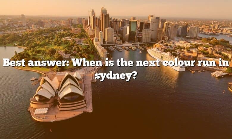 Best answer: When is the next colour run in sydney?