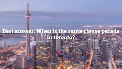 Best answer: When is the santa clause parade in toronto?