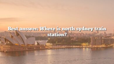 Best answer: Where is north sydney train station?