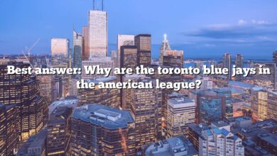 Best answer: Why are the toronto blue jays in the american league?