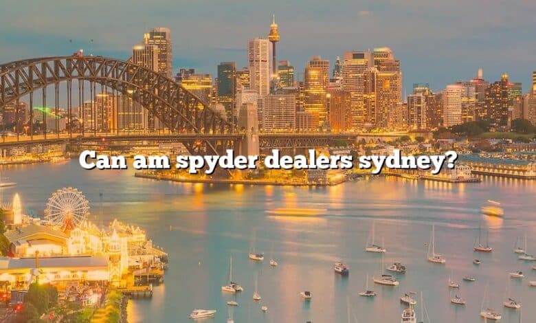 Can am spyder dealers sydney?