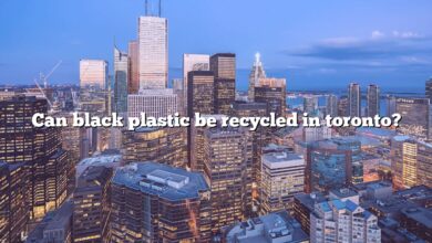 Can black plastic be recycled in toronto?
