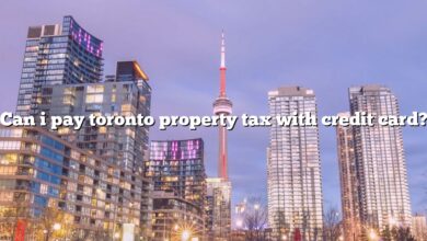 Can i pay toronto property tax with credit card?