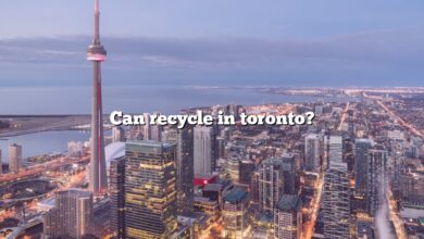 Can recycle in toronto?
