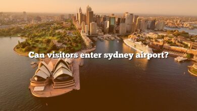 Can visitors enter sydney airport?