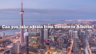 Can you take a train from Toronto to Alberta?