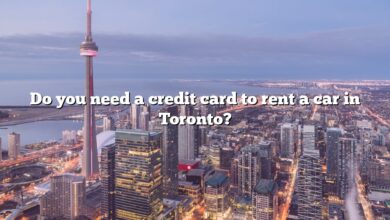 Do you need a credit card to rent a car in Toronto?
