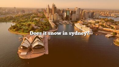 Does it snow in sydney?