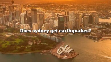 Does sydney get earthquakes?