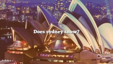 Does sydney snow?