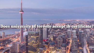 Does university of toronto accept ib certificate?