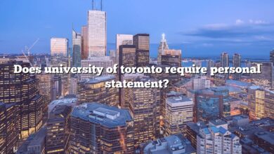 Does university of toronto require personal statement?