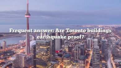Frequent answer: Are Toronto buildings earthquake proof?