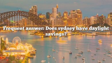 Frequent answer: Does sydney have daylight savings?