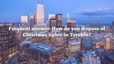 Frequent answer: How do you dispose of Christmas lights in Toronto?