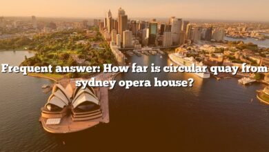 Frequent answer: How far is circular quay from sydney opera house?