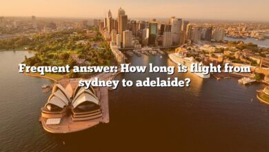 Frequent answer: How long is flight from sydney to adelaide?