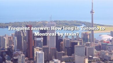 Frequent answer: How long is Toronto to Montreal by train?