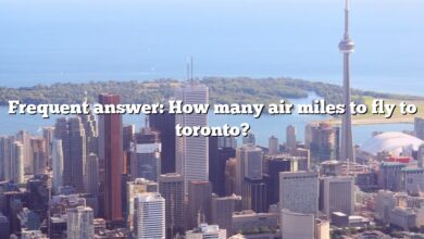 Frequent answer: How many air miles to fly to toronto?
