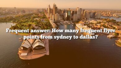 Frequent answer: How many frequent flyer points from sydney to dallas?