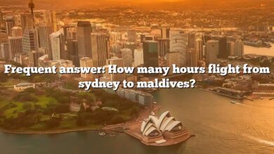 Frequent answer: How many hours flight from sydney to maldives?