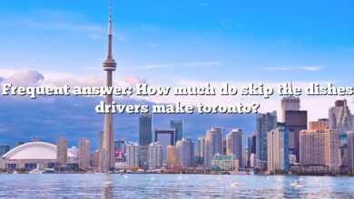 Frequent answer: How much do skip the dishes drivers make toronto?