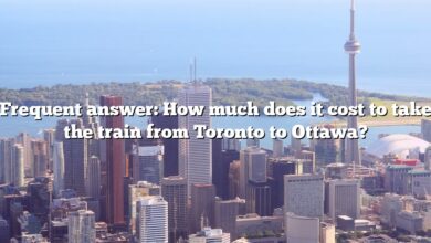 Frequent answer: How much does it cost to take the train from Toronto to Ottawa?
