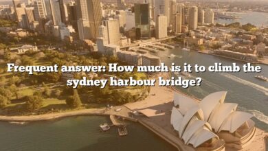 Frequent answer: How much is it to climb the sydney harbour bridge?