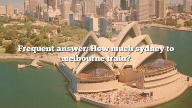 Frequent answer: How much sydney to melbourne train?
