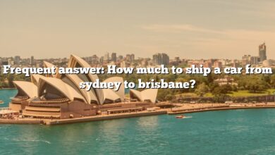Frequent answer: How much to ship a car from sydney to brisbane?