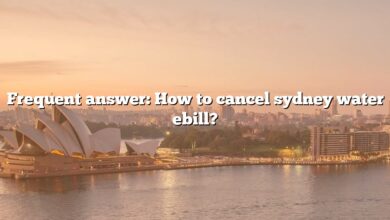 Frequent answer: How to cancel sydney water ebill?