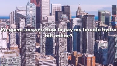 Frequent answer: How to pay my toronto hydro bill online?