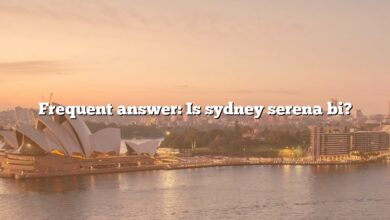 Frequent answer: Is sydney serena bi?
