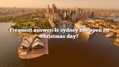 Frequent answer: Is sydney zoo open on christmas day?