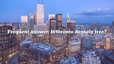 Frequent answer: Is toronto densely free?
