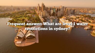 Frequent answer: What are level 1 water restrictions in sydney?
