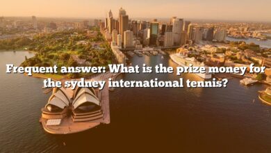 Frequent answer: What is the prize money for the sydney international tennis?
