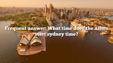 Frequent answer: What time does the ashes start sydney time?