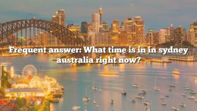 Frequent answer: What time is in in sydney australia right now?