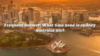 Frequent answer: What time zone is sydney australia utc?