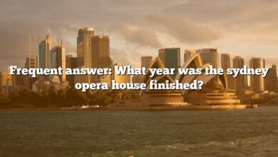 Frequent answer: What year was the sydney opera house finished?