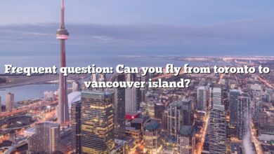 Frequent question: Can you fly from toronto to vancouver island?