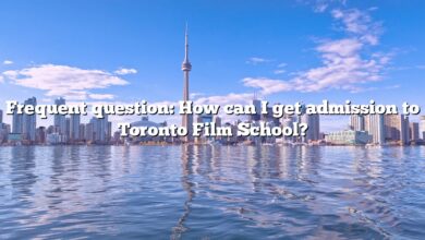 Frequent question: How can I get admission to Toronto Film School?