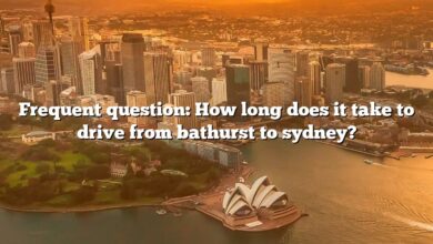 Frequent question: How long does it take to drive from bathurst to sydney?