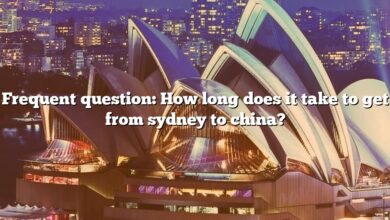 Frequent question: How long does it take to get from sydney to china?